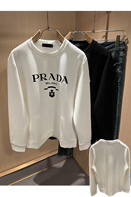 プラダ PRADA 新しいユニセックスクルーネックスウェットシャツ