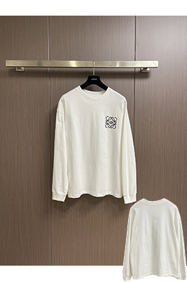 ロエベスーパーコピー 新作ラウンドネックプリント長袖ベースレイヤーシャツ