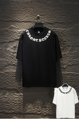 クロムハーツコピー クラシックなダメージの刺繍り半袖Tシャツ