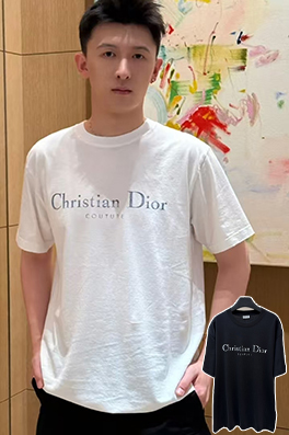 ディオールスーパーコピー Christian Dior Couture レターロゴプリント半袖Tシャツ