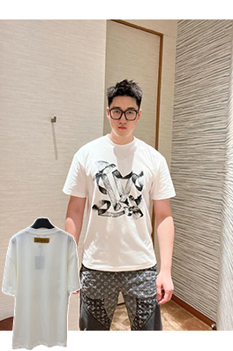ルイヴィトン LV アニマルプリントクルーネック半袖Tシャツ