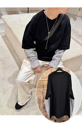 ジルサンダースーパーコピー フェイクツーピース長袖シャツ