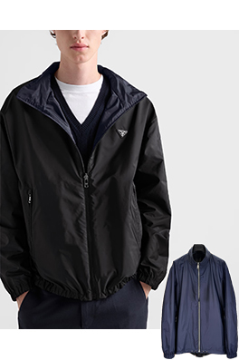 プラダブランドコピー 両面トライアングルアイアンリバーシブルジャケット