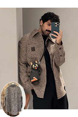 ロエベブランドスーパーコピー レザーロゴウールコート