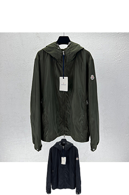 モンクレール 隠しカラーブロックフード付きジャケット