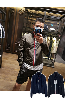 モンクレール カラーブロックジッパージャケット