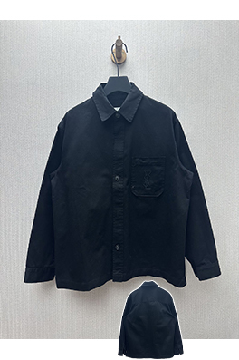 サンローラン 新作コットンリネンギャバジンジャケット風の長袖シャツ