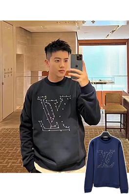 ルイヴィトン LV 星の刺繍入りクルーネック スウェットシャツ