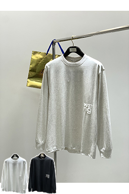 アレキサンダーワン 新作プリントレターロゴ長袖シャツ