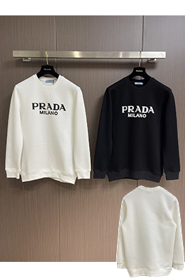 プラダ PRADA 新モデルロゴレタークルーネック スウェットシャツ