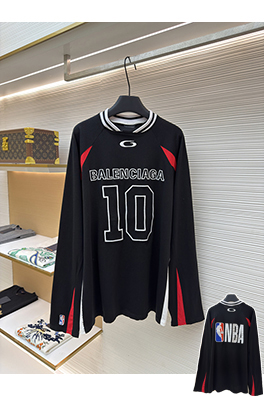 バレンシアガ Balenciaga NBA コラボレーション刺繍入り長袖シャツ