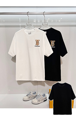 バーバリー BURBERRY クラシックなチェック柄に刺繍ロゴが入った半袖Tシャツ