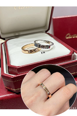 カルティエ CNC 狭いイングリッシュリング