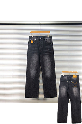 ルイヴィトン スエードレザータグジーンズ