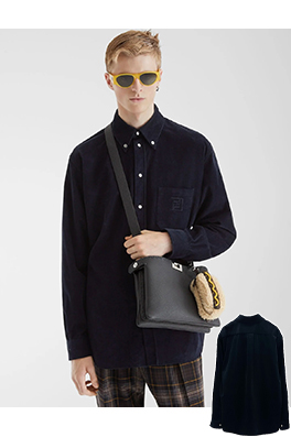 フェンディ コーデュロイの長袖シャツ