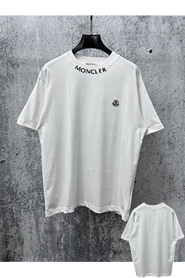 モンクレールスーパーコピー Moncler 刺繍ロゴ入り半袖Tシャツ