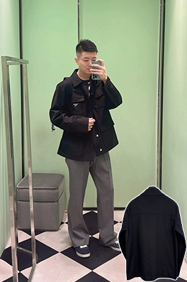 プラダ ポケット付きワークジャケット