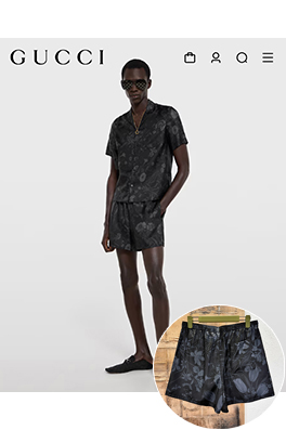 グッチスーパーコピー 花柄ショートパンツ