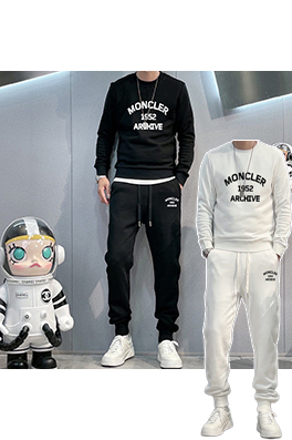 モンクレールコピー Moncler 新モデル人気のクルーネックのスウェットシャツとパンツのセット