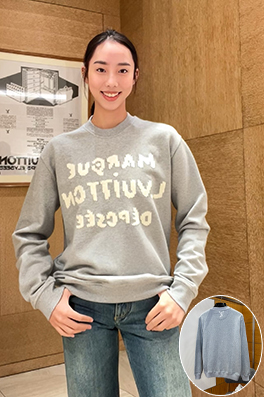 ルイヴィトン ジャカードクルーネックのスウェットシャツ