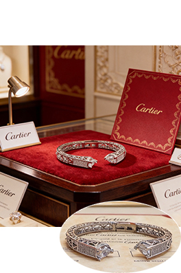 カルティエ ダイヤモンドがちりばめられたブレスレット