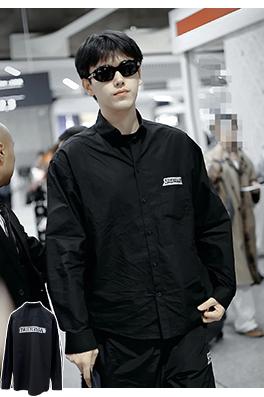 バレンシアガ BALENCIAGA クラシックなテープ付き長袖シャツ