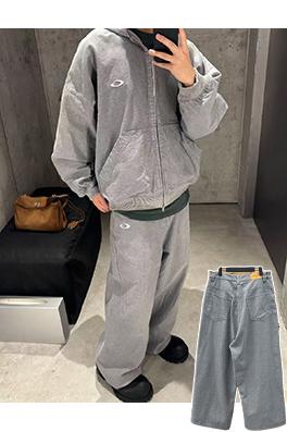 バレンシアガ 刺繍りワイドレッグパンツ