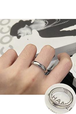 シャネル ダブルC ブラックエナメルリング