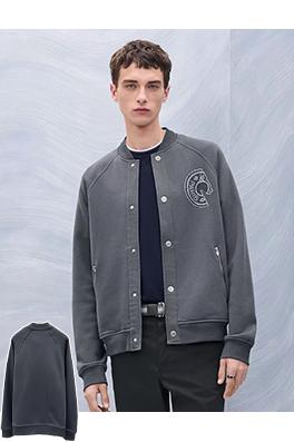 エルメス サドルタオル刺繍入りベースボールジャケット