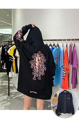 クロムハーツ コラボレーションジップアップパーカー