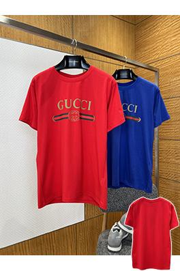 グッチスーパーコピー GUCCI リボンプリント半袖Tシャツ