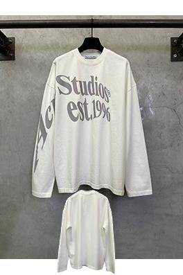 アクネストゥディオズ Acne Studios 春夏コレクションラージロゴ長袖シャツ