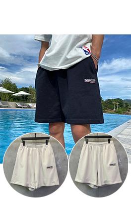 バレンシアガブランドコピー Balenciaga コーラウェーブロゴ刺繍入りカジュアルショーツ