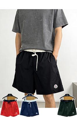 モンクレール ロゴ入りドローストリングカジュアルショーツ