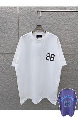 バレンシアガブランドコピー 3Dエポキシ樹脂文字ロゴ入り半袖Tシャツ