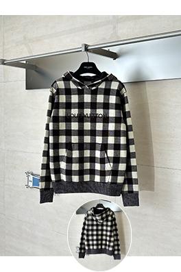 ルイヴィトンスーパーコピー LOUIS VUITTON Damler 早春コレクションチェック柄ジャカードニットパーカー