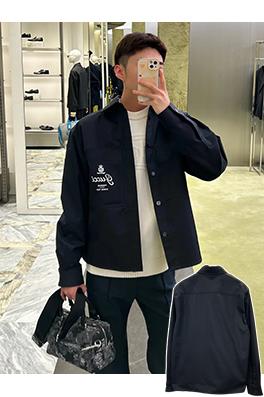 グッチ GUCCI ポケットプリントのラペルワークジャケット