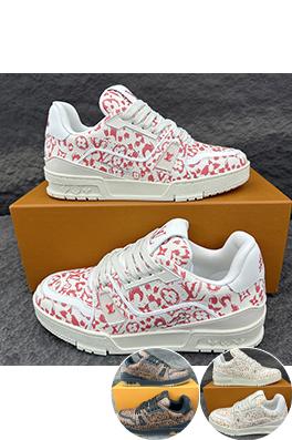 ルイヴィトンコピー LV Trainer クラシックなフュージョングレインアスレチックシューズ