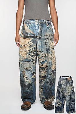 アクネストゥディオズスーパーコピー 3D プリントジーンズ