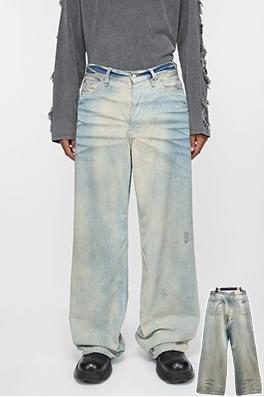 アクネストゥディオズ 1981 ゆったりとしたウォッシュドデニムジーンズ