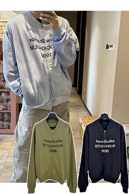 アクネストゥディオズ Acne Studios 1996 ロゴプリント入りウォッシュジップアップジャケット