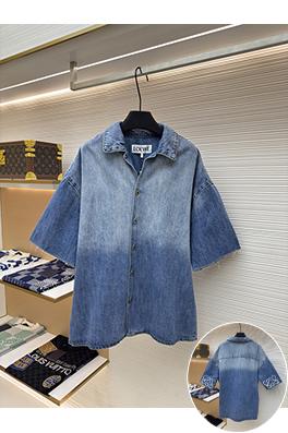 ロエベコピー デニムの半袖シャツ
