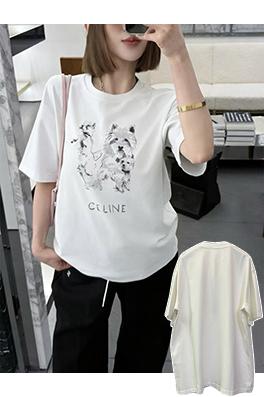 セリーヌ CELINE ハッピードッグプリント半袖Tシャツ