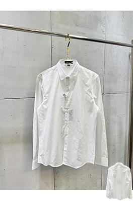 ルイヴィトンコピー さりげない文字柄のモノグラムジャカード長袖シャツ