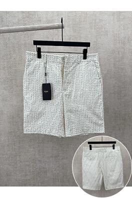 フェンディ リネンステッチ柄のバミューダカジュアルショーツ