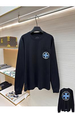 クロムハーツ T. Barth 限定ブルークロス柄長袖シャツ