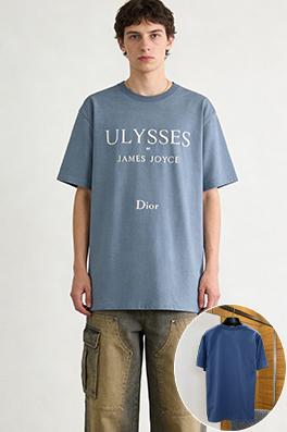 ディオール ULYSSES BY JAMES JOYCE DIOR 刺繍ロゴ入りのアーティスティックな半袖Tシャツ