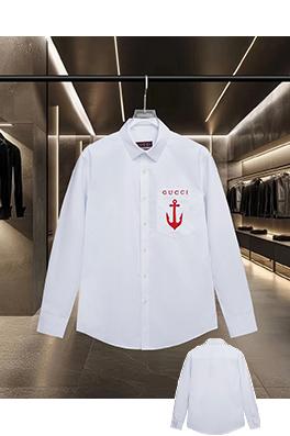 グッチ GUCCI 胸に錨のロゴ刺繍が​​った長袖シャツ