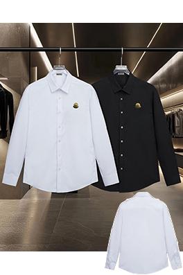 モンクレール 文字ロゴ刺繍入りの長袖シャツ