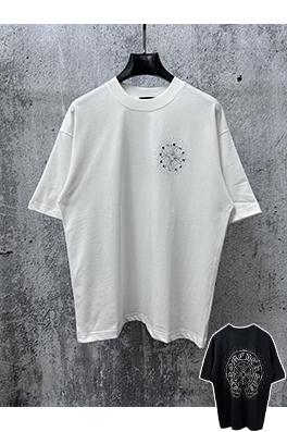 クロムハーツ アルミ板で装飾された半袖Tシャツ